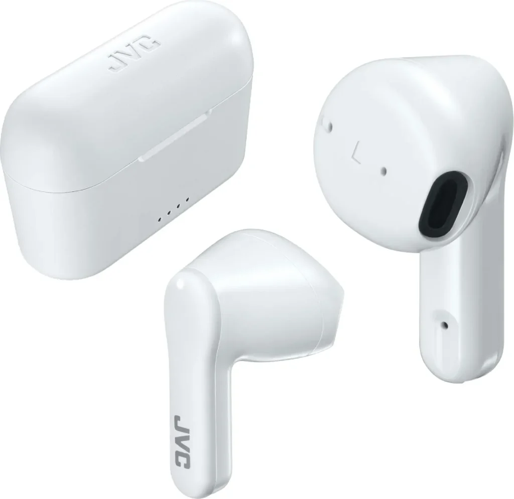 Jvc Cuffie Bluetooth Auricolari True Wireless In-Ear IPX4 per Musica e Chiamate colore Bianco - HA-A3T-WU