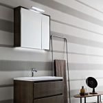 Lampada LED Atos cromata per bagno 5,6 watt