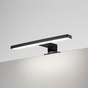 Lampada LED Kyra per bagno 300 mm nera