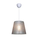 Lampada a sospensione Conic ASZ0777 in tessuto grigio