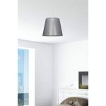 Lampada a sospensione Conic ASZ0777 in tessuto grigio
