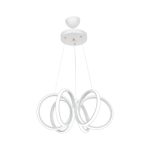 Lampada a sospensione LED Ilya forma spirale bianca MDL4439