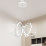 Lampada a sospensione LED Ilya forma spirale bianca MDL4439