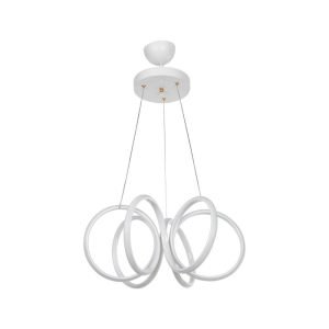 Lampada a sospensione LED Ilya forma spirale bianca MDL4439