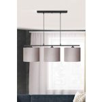 Lampada a sospensione Medusa ASZ1532 con paralumi tessuto beige