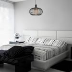 Lampada a sospensione Terla MDL3674 con struttura in ferro e diffusore in vetro