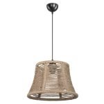 Lampada da soffitto Besta ASZ1745 con paralume in iuta