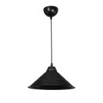 Lampada da soffitto Sava ASZ1617 con paralume in metallo nero