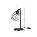 Lampada da tavolo EkinoKs colore nero MDL4266
