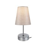 Lampada da tavolo Estelya AZ1068 cromo beige