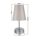 Lampada da tavolo Estelya AZ1068 cromo beige