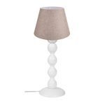 Lampada da tavolo LAGUNAH372634 con paralume beige e base bianca