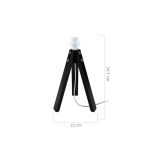 Lampada da tavolo treppiede Deco MDL3042 legno nero
