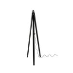 Lampada da terra DECONE3566 con piantana nera e paralume nero