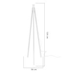 Lampada da terra Rodi ASZ1239 treppiede bianco