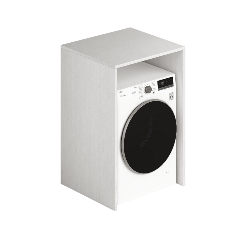 Laundry copriasciugatrice in legno 71x65x105 bianco frassinato