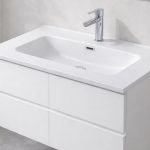 Lavabo consolle da appoggio LAV9070S in ceramica 1 vasca 71x46.5 cm. bianco lucido