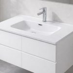 Lavabo consolle da appoggio LAV9080S in ceramica 1 vasca 81x46.5 cm. bianco lucido