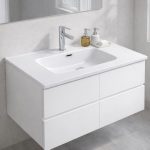 Lavabo consolle da appoggio LAV9090S in ceramica 1 vasca 91x46.5 cm. bianco lucido