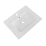 Lavabo consolle da appoggio VAS836-60 61x46.5x14 cm. bianco