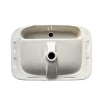 Lavabo da semincasso CUP6026B in ceramica 60x40x16.5 cm bianco