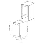 Lavastoviglie incasso Daewoo DI1E6SW49E 10 coperti 45 cm. 6 programmi classe E