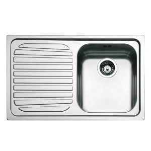 Lavello Smeg SP791S 79x50 cm 1 vasca con gocciolatoio sinistro inox