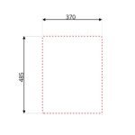 Lavello da incasso SA349 1 vasca 39x50.5 cm. inox