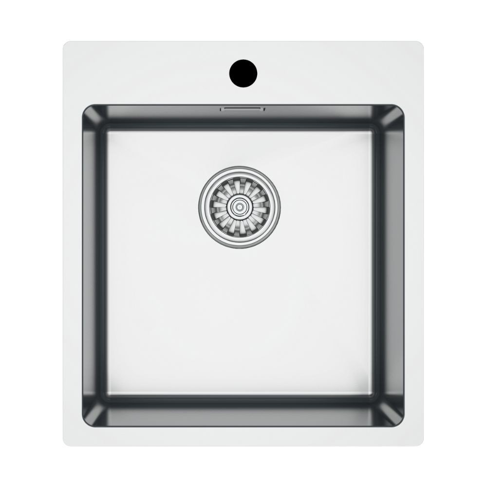 Lavello da incasso SA381 1 vasca 45x50.5 cm. inox