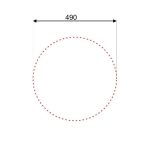 Lavello incasso SA02 monostampo diametro 51 cm. inox