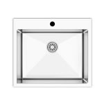 Lavello incasso SA3070 una vasca 55x48 cm. inox
