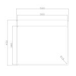 Lavello incasso SA3070 una vasca 55x48 cm. inox