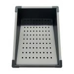 Lavello incasso SA3541 una vasca 75x45 cm. completo di accessori trattamento PVD acciaio nero