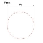 Lavello rotondo diametro 43,5 cm Rondo' ec192
