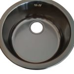 Lavello tondo Smeg 10I3PN 43.5 cm PVD acciaio nero