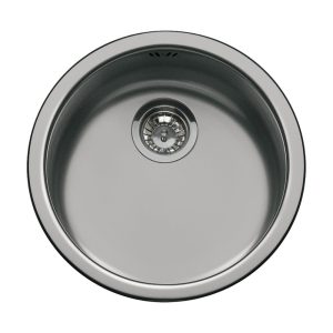 Lavello tondo Smeg 10I3PN 43.5 cm PVD acciaio nero