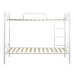 Letto a castello Wind con struttura in metallo bianco