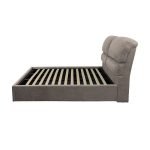 Letto matrimoniale Sofaback contenitore in tessuto Enjoy 03 taupe