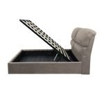 Letto matrimoniale Sofaback contenitore in tessuto Enjoy 03 taupe