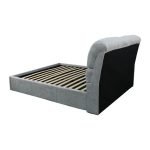 Letto matrimoniale Sofaback contenitore in tessuto Enjoy 20 light grey