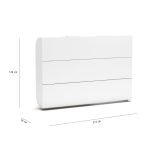 Letto matrimoniale a scomparsa Simple con apertura orizzontale bianco