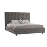 Letto matrimoniale contenitore Sondrio grigio