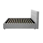 Letto singolo Ascoli contenitore in tessuto Enjoy 20 grigio chiaro