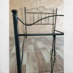Letto singolo Primula ferro battuto nero oro