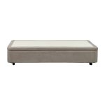 Letto singolo Sommier 80x190 con contenitore in tessuto Enjoy 03 taupe