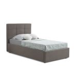 Letto singolo con contenitore Napoli tortora Soro 91