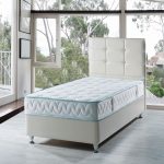 Letto singolo contenitore Nova bianco 92x206