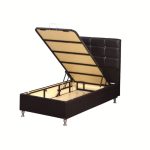 Letto singolo contenitore Nova bianco 92x206