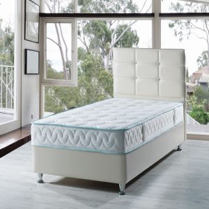 Letto singolo contenitore Nova bianco 92x206
