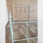 Letto una piazza e mezza Primula ferro battuto bianco oro